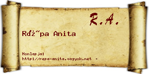 Répa Anita névjegykártya